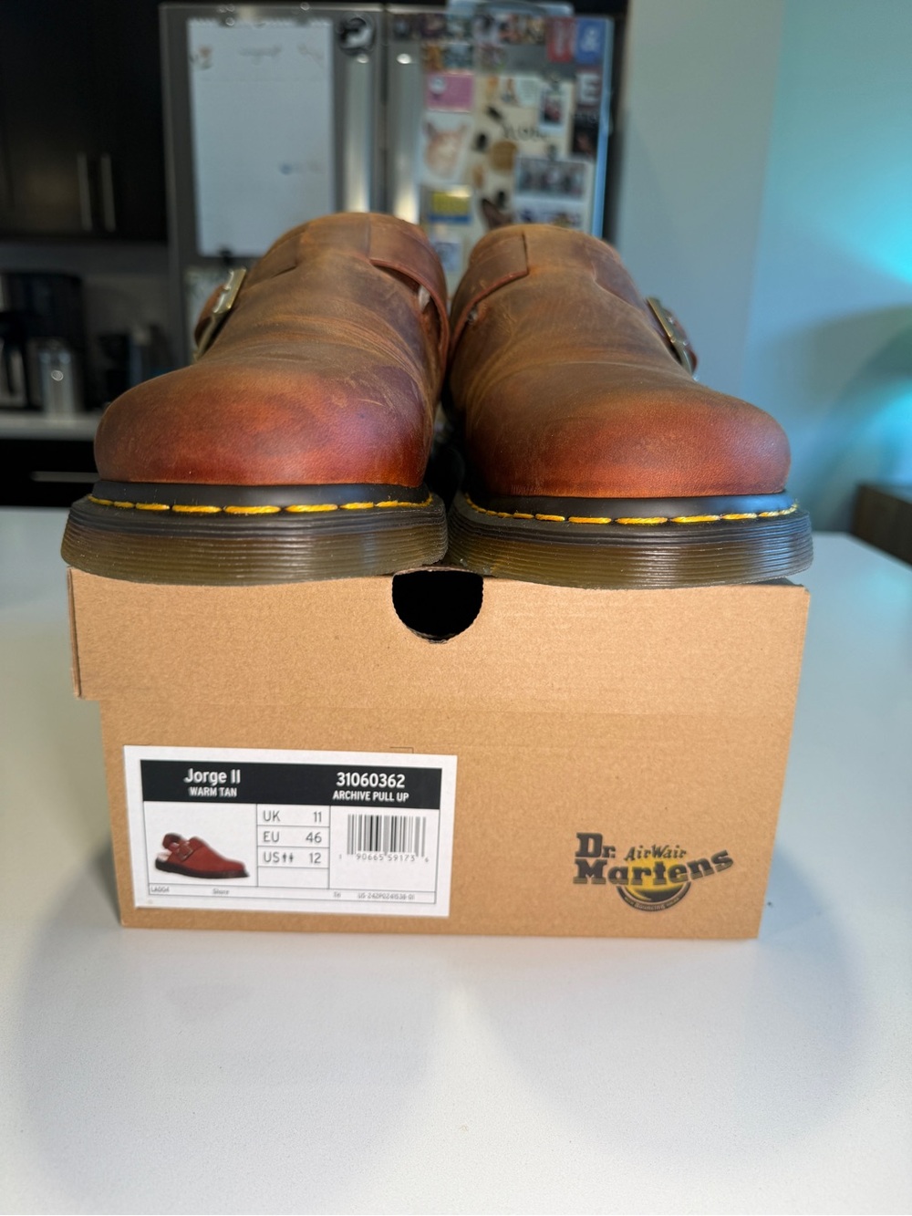 DR MARTENS - Jorge II in Warm Tan Menβs Size 12 Slip-On - Picture 3 of 16